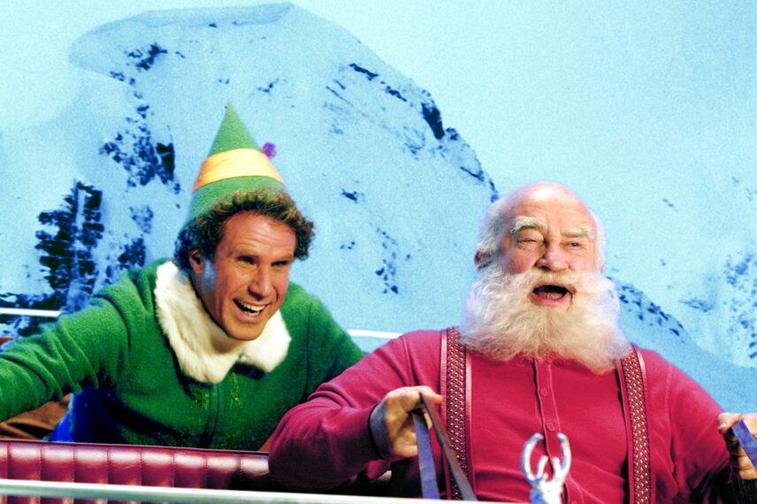 Will Ferrell y Ed Asner en 'Elf'