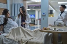 Guest star Aneesha Joshi, Anuja Joshi, and Manish Dayal in 'The Resident' - 'One Bullet'