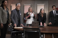 Aisha Tyler, Joe Mantegna, Kirsten Vangsness, Paget Brewster, and Nicholas D'Agosto in 'Criminal Minds: Evolution'