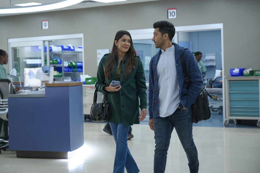 Anuja Joshi and Manish Dayal in 'The Resident' - 'The Chimera'