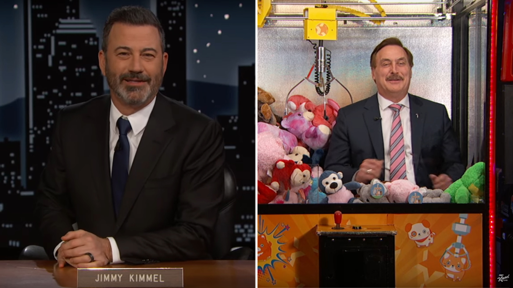 Watch Jimmy Kimmel's Bizarre Interview With MyPillow Guy Mike Lindell