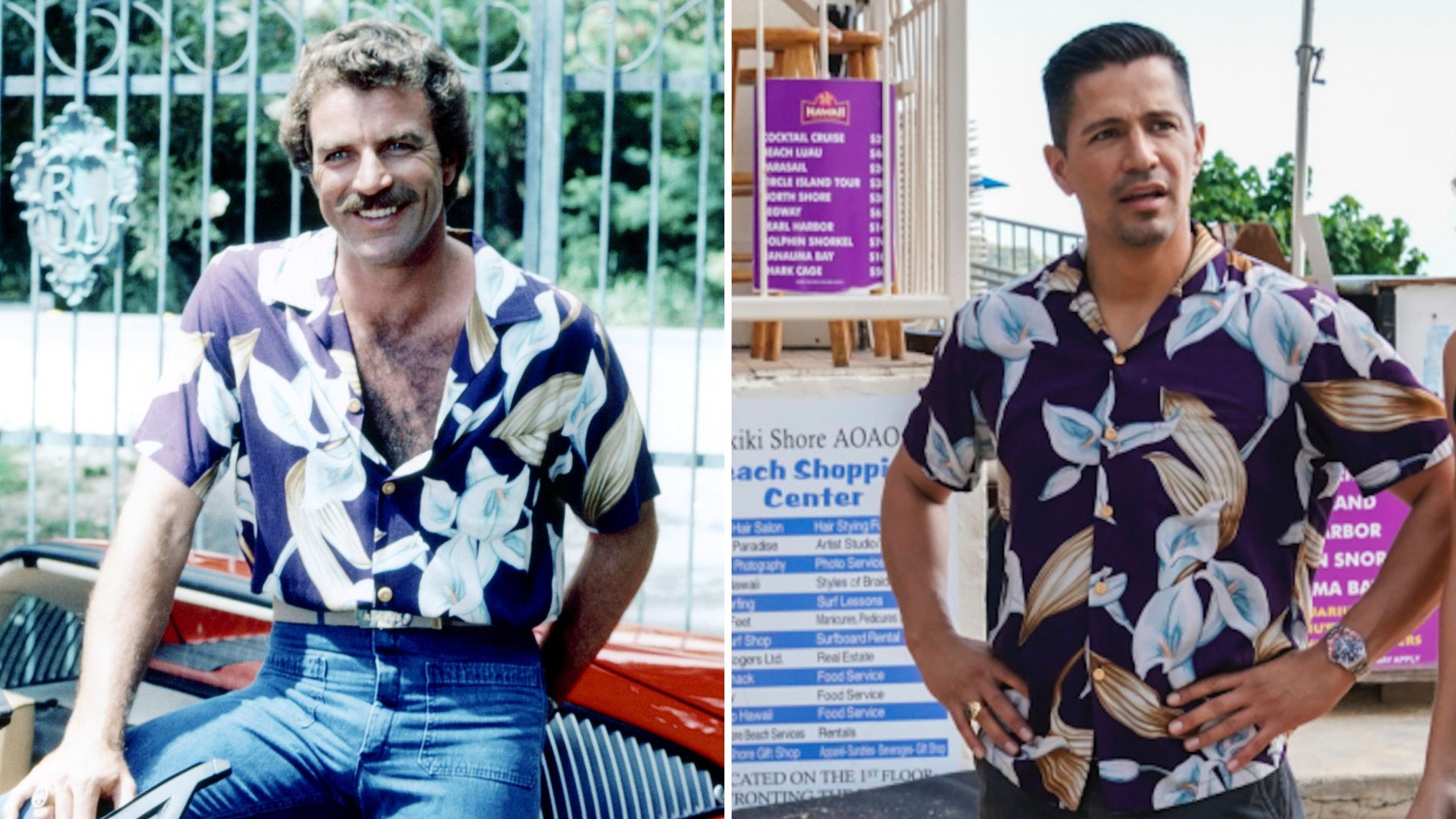 Who Wore the 'Magnum P.I.' Hawaiian Shirt Best: Tom Selleck or Jay  Hernandez? (POLL)