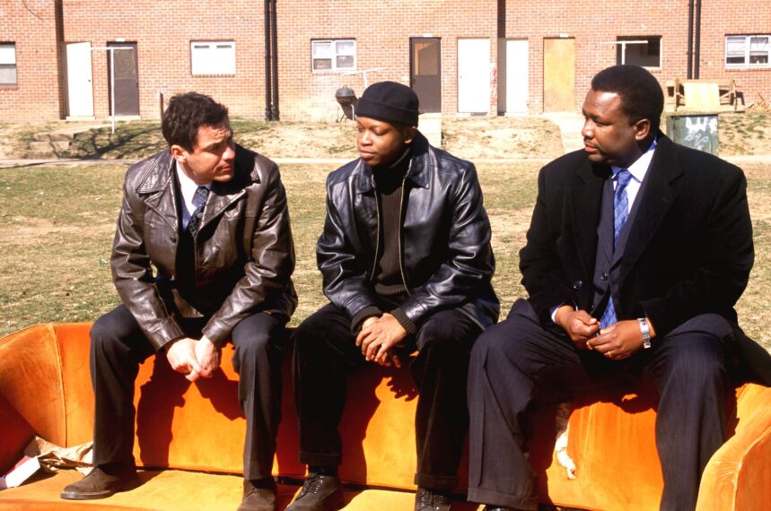 THE WIRE, Dominic West, Larry Gilliard Jr., Wendell Pierce, (Staffel 1), 2002-08.