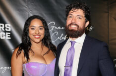 Bliss Poureetezadi Goytowski and Zack Goytowski attend The Players Alliance Game Changers Celebration at AQUA by El Gaucho on July 09, 2023 in Seattle, Washington.