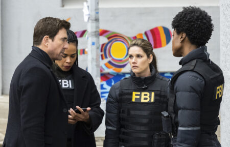 Dylan McDermott, Roxy Sternberg, Missy Peregrym, and Katherine Renee Kane in 'FBI: Most Wanted'