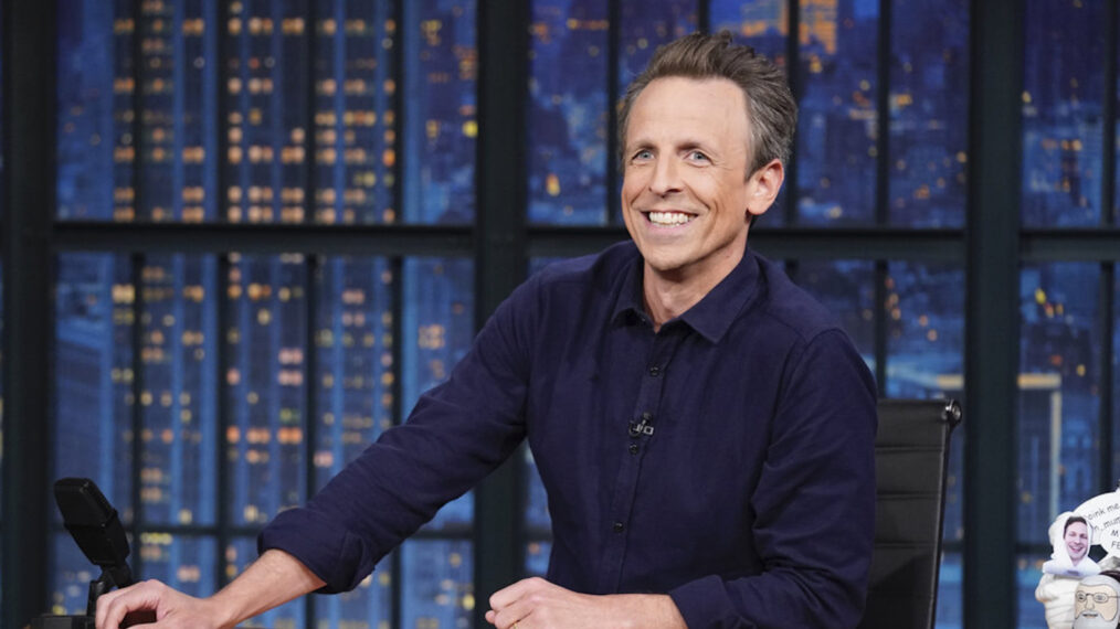 Seth Meyers in the May 1, 2023 episode of 'Late Night with Seth Meyers'