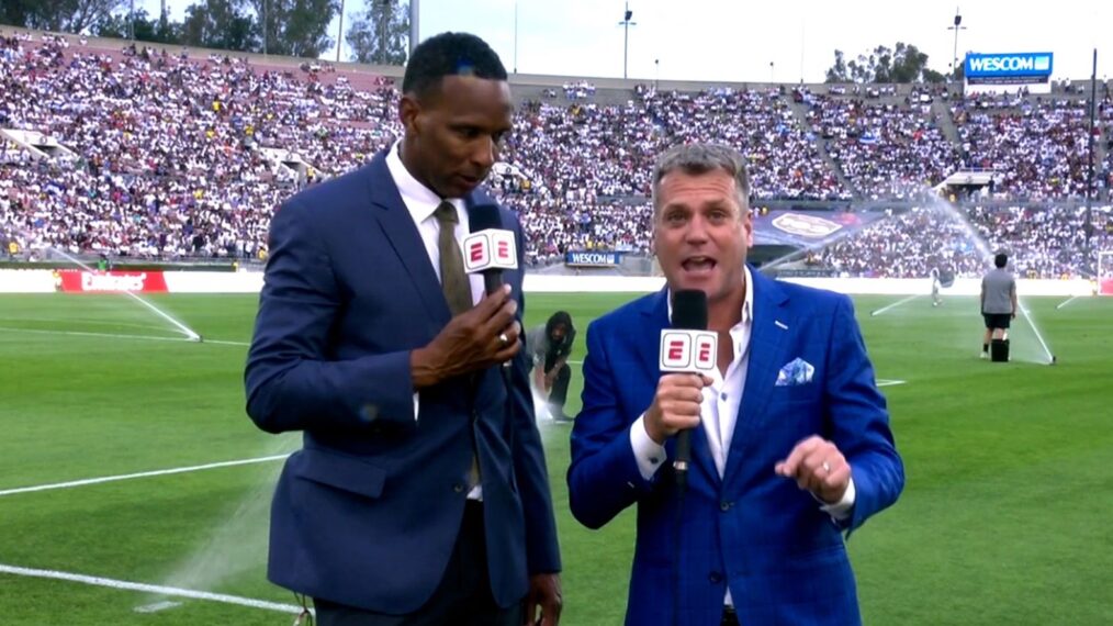 ESPN Analyst Shaka Hislop Faints & Collapses During Live On-Air