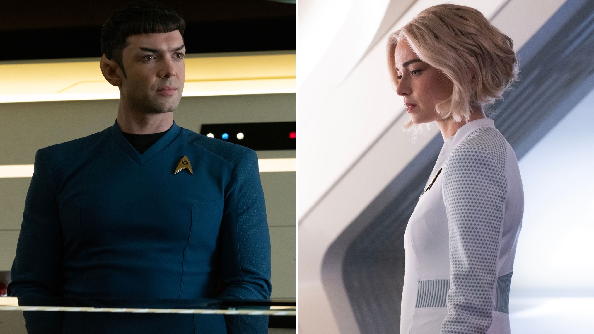 'Star Trek: Strange New Worlds': Ethan Peck & Jess Bush Talk Spock ...