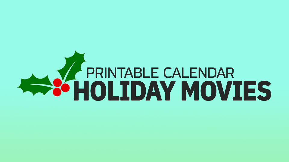 Printable Christmas Movie Schedule