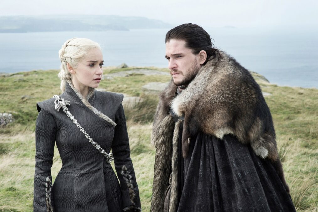 Emilia Clarke and Kit Harington in 'Game of Thrones'