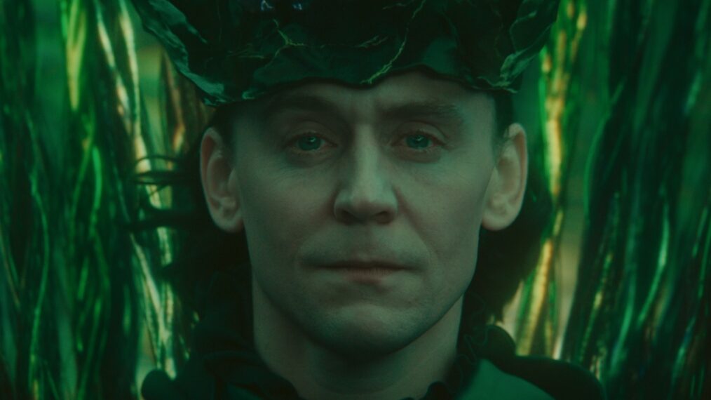 Tom Hiddleston als Gott Loki im Finale der zweiten Staffel von „Loki“. 