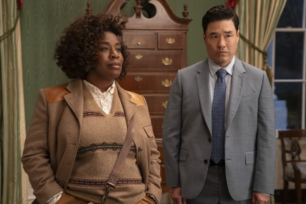 Uzo Aduba and Randall Park in 'The Residence'