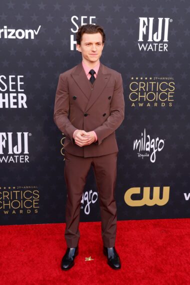 Tom Holland attends the 29th Annual Critics Choice Awards in January 2024