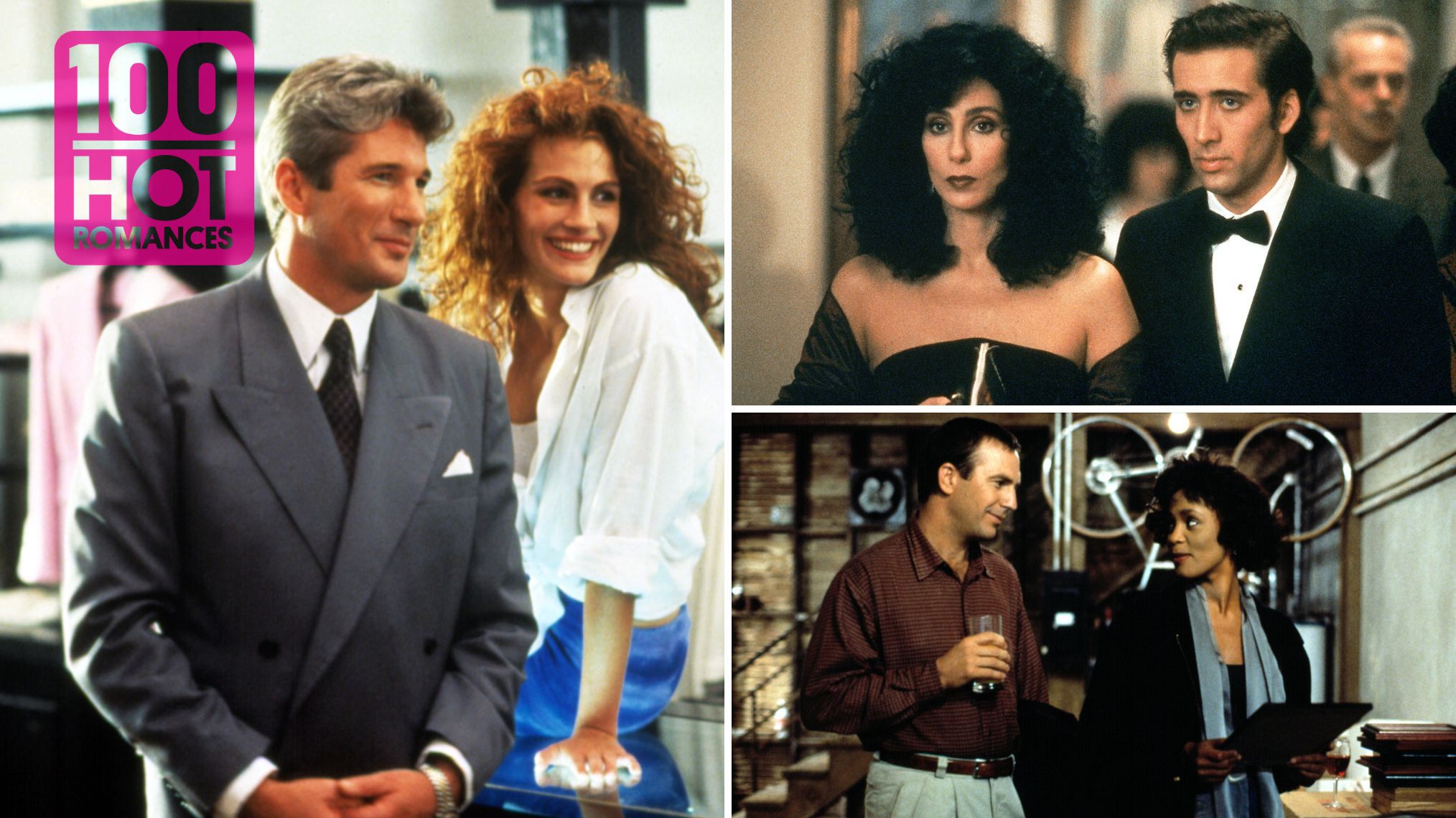 The Hottest Big-Screen Romances: 'Pretty Woman,' 'Moonstruck' & More