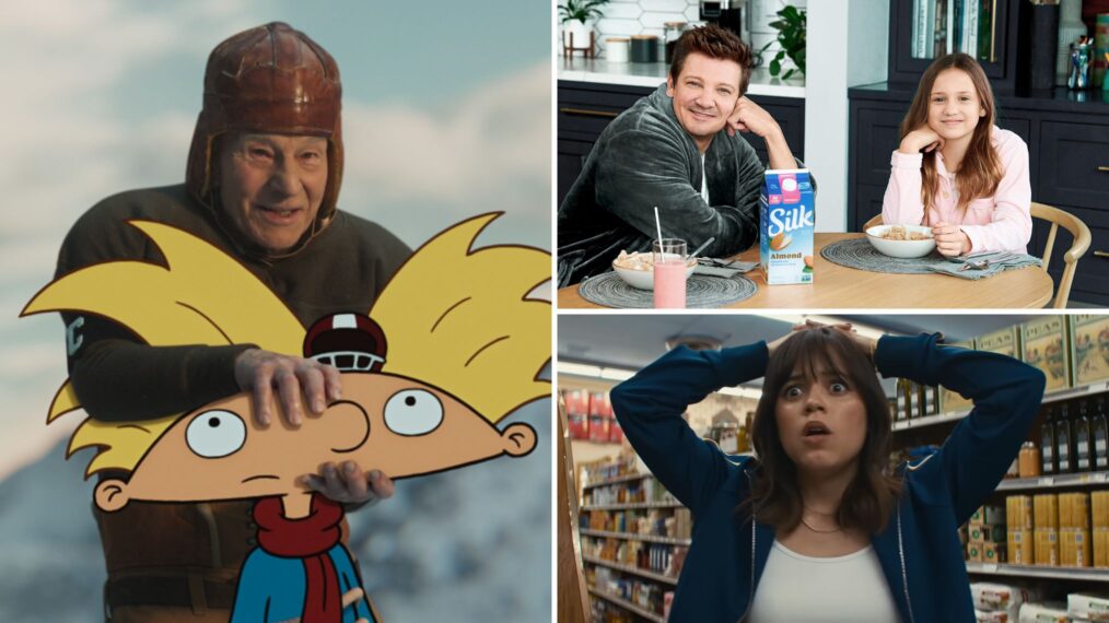 Jeremy Renner Dances for Silk, Patrick Stewart Throws Arnold & More Must-See Ads (VIDEO)