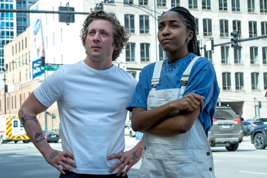 Jeremy Allen White and Ayo Edebiri in 'The Bear'