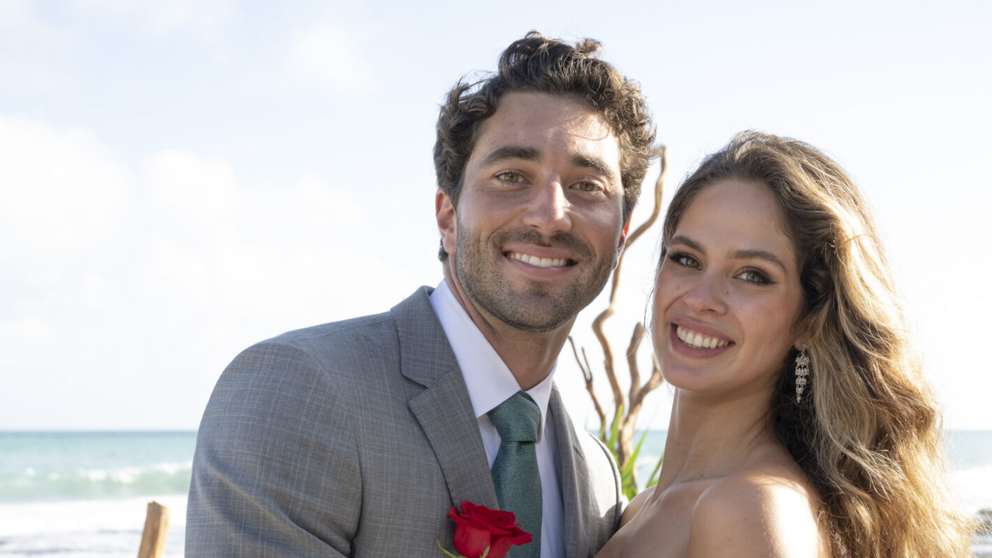 Joey Graziadei and Kelsey Anderson in 'The Bachelor' Season 28 finale