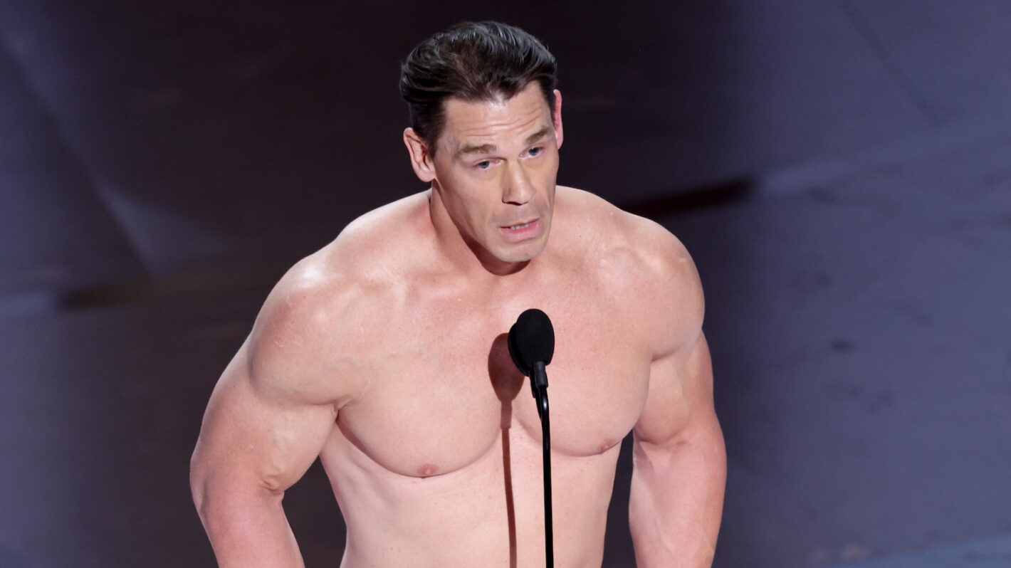 Naked John Cena Takes the Oscars Stage to Present Best Costume Design