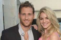 Juan Pablo and Nikki Ferrell attend the Moet & Chandon 'Tiny Tennis' With Roger Federer at Club 50 at Viceroy Miami