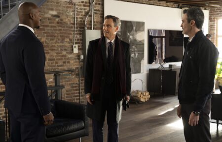 Mehcad Brooks as Det. Jalen Shaw, Tony Goldwyn as DA Nicholas Baxter, Reid Scott as Det. Vincent Riley — 'Law & Order' Season 23 Episode 7