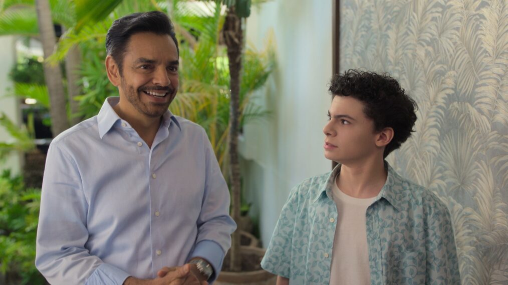 Eugenio Derbez and Raphael Alejandro in 'Acapulco' Season 3