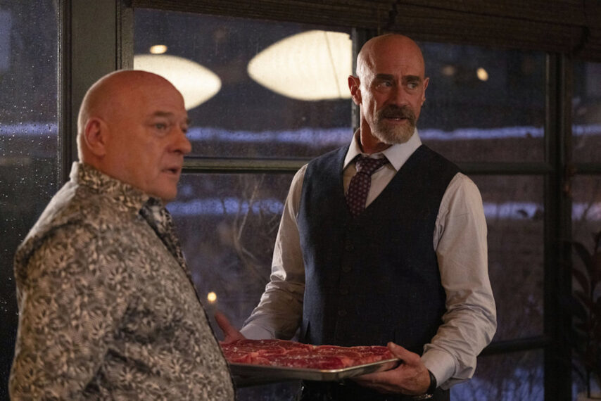 Dean Norris as Randall Stabler, Christopher Meloni as Det. Elliot Stabler — 'Law & Order: Organized Crime'