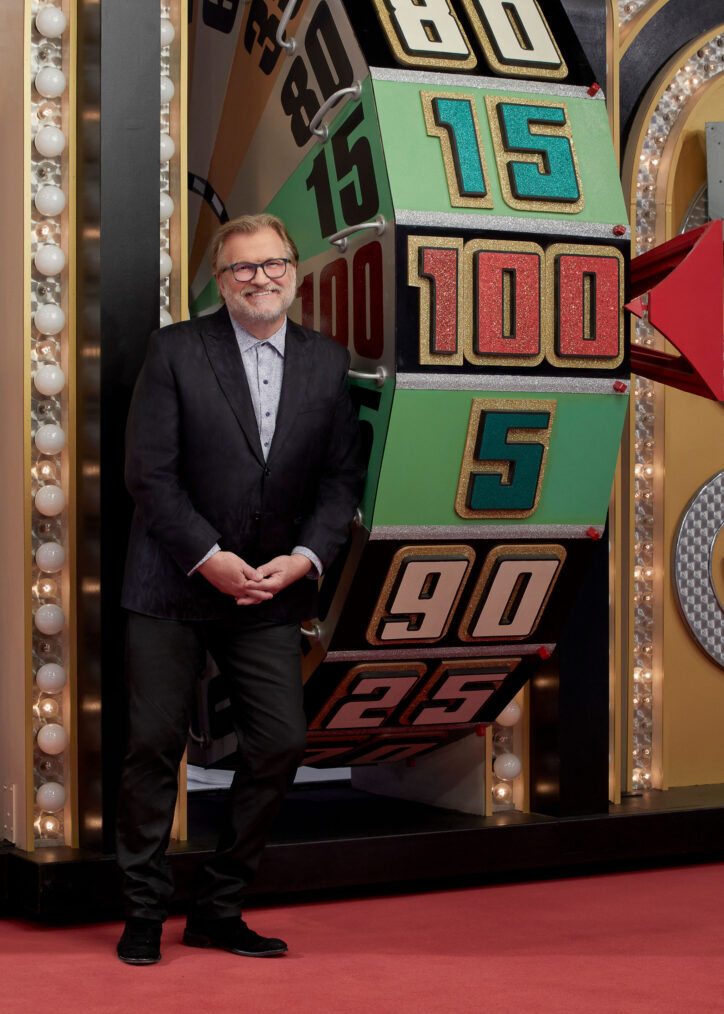 Drew Carey hosts the 50th season of the daytime Emmy Award-winning The Price Is Right