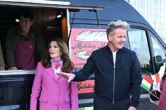 Lisa Vanderpump and Gordon Ramsay of Gordon Ramsay’s Food Stars