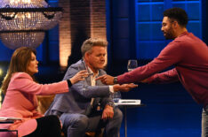 Mentors Lisa Vanderpump and Gordon Ramsay with an auditionee in the season 2 premiere of Gordon Ramsay’s Food Stars