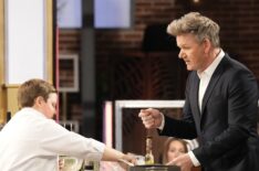 Gordon Ramsay and Bryson in the MasterChef Junior Season 9 Finale