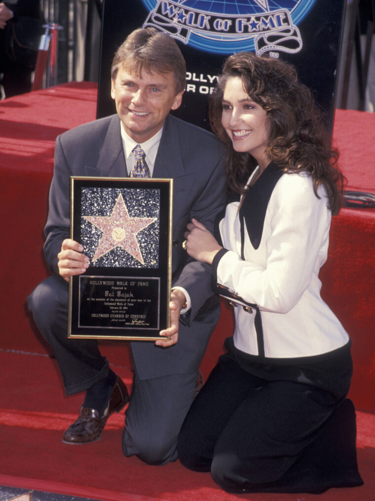 Game Show Host Pat Sajak and wife Lesly Brown attending 'Pat Sajak Receives Walk of Fame Star' on February 10, 1994 at the Hollywood Walk of Fame in Hollywood, California