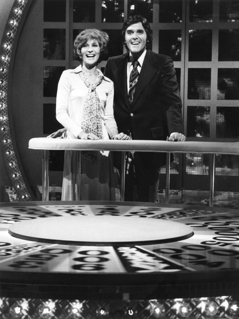 Susan Stafford and Chuck Woolery on 'Wheel of Fortune'