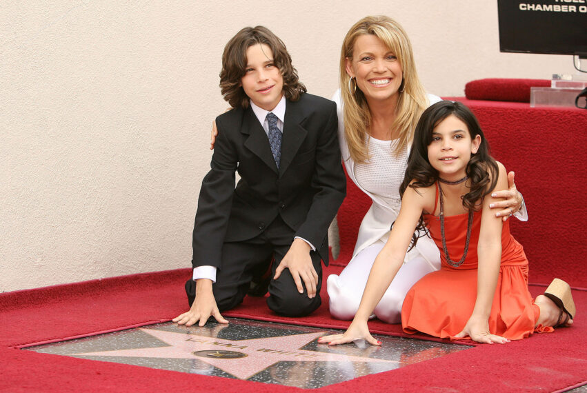 Vanna White mit den Kindern Nicholas Santopietro und Giovanna Santopietro