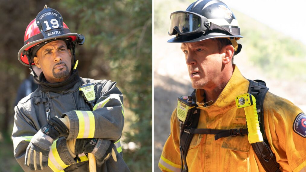 Boris Kodjoe and Josh Randall on 'Station 19'