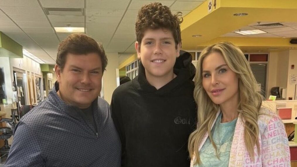 Bret Baier, Paul Baier, and Amy Baier after Paul's open-heart surgery