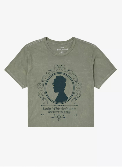 'Bridgerton' Lady Whistledown's Society Papers Girl Crop T-Shirt