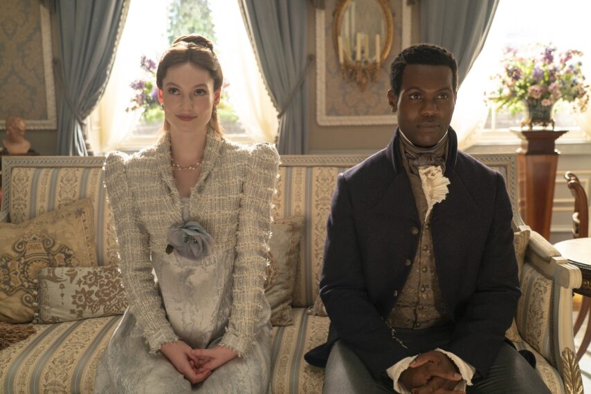 Hannah Dodd and Victor Alli in 'Bridgerton' Season 3