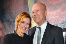 Rumer Willis and Bruce Willis