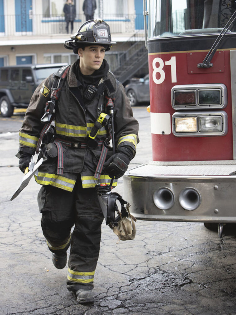 Alberto Rosende as Blake Gallo on 'Chicago Fire'