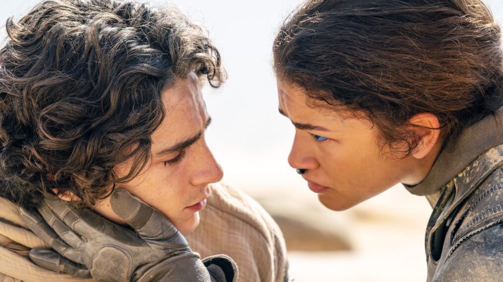 Timothée Chalamet and Zendaya in 'Dune: Part Two'