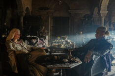 Emma D'Arcy as Rhaenyra, John MacMillan as Laenor in 'House of the Dragon' Season 1