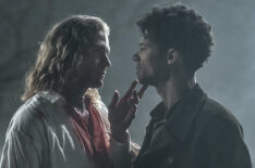 Jacob Anderson as Louis De Point Du Lac and Sam Reid as Lestat De Lioncourt in 'Interview With the Vampire' Season 2 Episode 1 - 'What Can the Damned Really Say to the Damned'