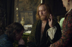 Nicholas Galitzine, Tony Curran, and Julianne Moore in the 'Mary & George' finale - 'War'