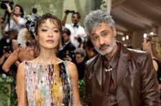 Rita Ora and Taika Waititi attend The 2024 Met Gala Celebrating 'Sleeping Beauties: Reawakening Fashion' at The Metropolitan Museum of Art on May 06, 2024 in New York City