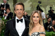 Seth Meyers and Alexi Ashe attend The 2024 Met Gala Celebrating 'Sleeping Beauties: Reawakening Fashion' at The Metropolitan Museum of Art on May 06, 2024 in New York City