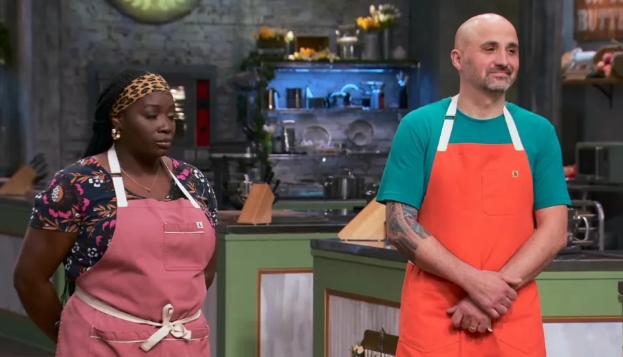 Contestants Nickey Boyd and Alex Bonnefoi on Spring Baking Championships