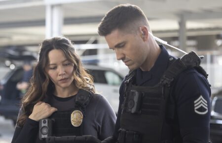 Tru Valentino, Melissa O'Neil, and Eric Winter in 'The Rookie' Season 6 Finale 