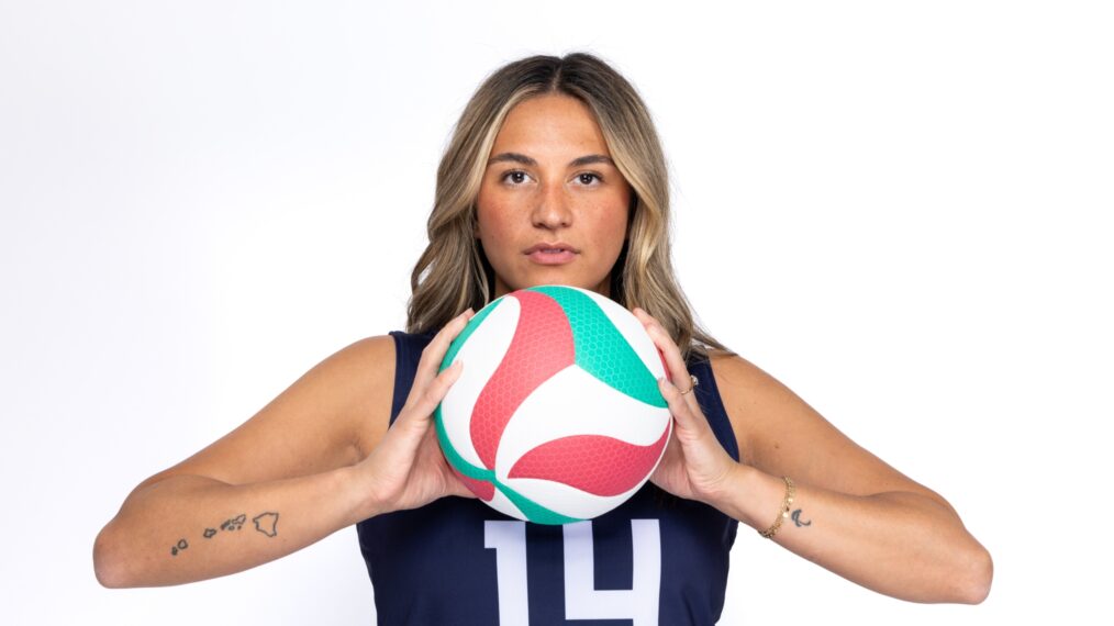 NEW YORK, NEW YORK - APRIL 17: Sitting Volleyball athlete Kaleo Kanahele Maclay poses for a portrait during the 2024 Team USA Media Summit at Marriott Marquis Hotel on April 17, 2024 in New York City. (Photo by Mike Coppola/Getty Images)