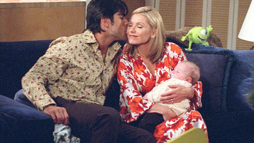 Mateo (Mark Consuelos) and Hayley (Kelly Ripa) celebrated their baby's first Thanksgiving on All My Children