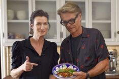 Harry Hamlin and Renee Guilbault in In The Kitchen With Harry Hamlin